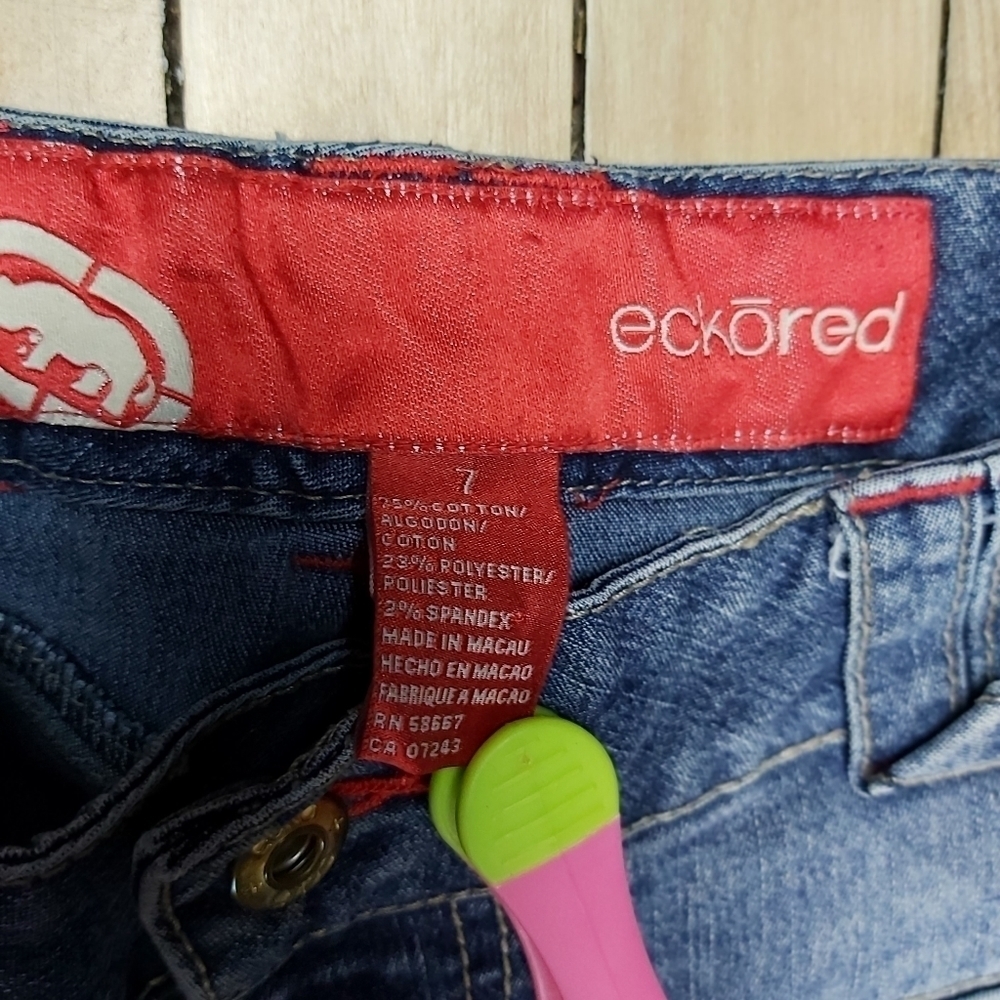 Vintage Ecko Red flare jeans low rise size 7 - Picture 7 of 7